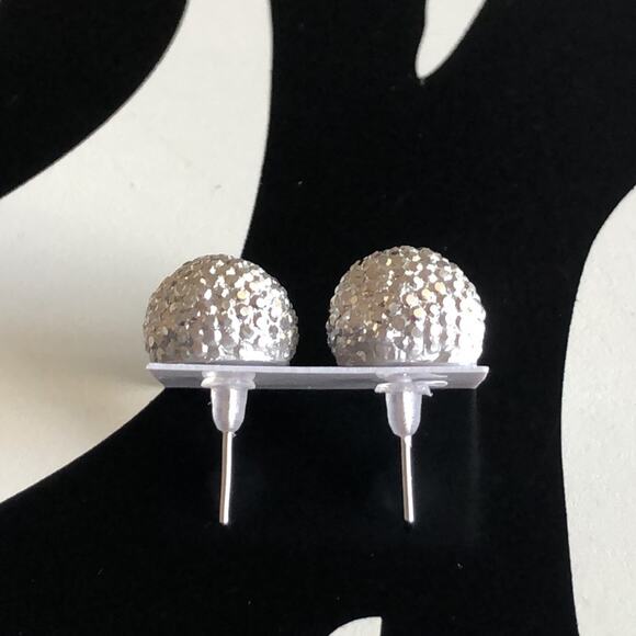 4 for $20 Silver Textured Stud Earrings - Picture 3 of 4